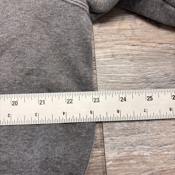 Nike Gray Mens Large Swoosh Spellout Logo Athleisure‎ Pullover Sweatshirt Hoodie - Picture 5 of 9
